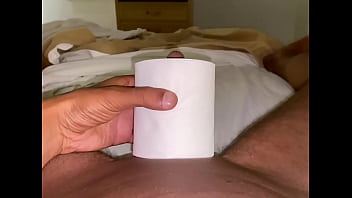 Preview 1 of Gadis Smk - Toilet Paper Roll Test on a Soft Cock