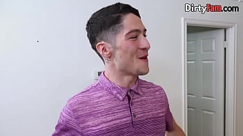 Preview 1 of Liltel Children - Busty stepmom blowjob giving masterclass in ffm threesome
