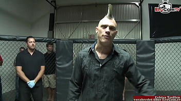 Preview 1 of Big Busters - Petite blonde teen with small tits fucks in a boxing ring