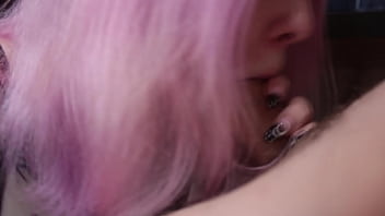 Preview 3 of Xxxbilek - 18 yo girl distracts bf from the PS5 with a juicy blowjob and cumshot on real big tits