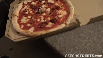 Preview 1 of Lesbian Stoucking - CzechStreets - Pizza With Extra Cum