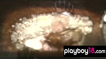 Preview 3 of Small Boy Fuck Hanty - Badass blondie Nicole Hollister and big boobed GFs trying naked downhill