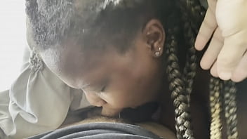 Preview 1 of Mom And Son Hd Por - Big tit ebony MILF swallowing cum