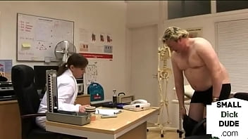 Preview 1 of Male Sec - British cfnm nurses wanking tony cock in doctors office
