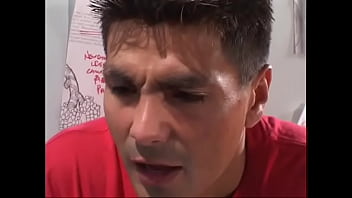 Preview 1 of No Hands Throat - Muscular guy pounds the ass of a young whore and his friend inserts a dick deep into her throat and cums in her mouth