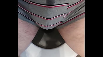 Preview 2 of Khalifa Fucking Videos - GASTE85,  Peeing in bathroom