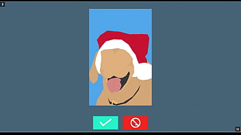 Preview 2 of Madhavi Bhide - Lewd Mod XXXmas [Christmas PornPlay Hentai game] Ep.1 censoring flirting and sexting for christmas with a sexy colleague