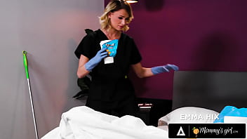 Preview 1 of Bigtits Teens Sex - MOMMYSGIRL Maid Emma Hix Must Do As Stepmommy Said If She Wants To Pay For College