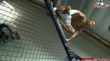 Preview 1 of Full Nungi Girls - Blonde slut with natural tits fucks the boxing winner