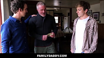 Preview 1 of Arabs Mia - Young Stepson And Hot Stepdad Take Turns Fucking Grandpa - Dale Savage,  Bar Addison,  Greg McKeon