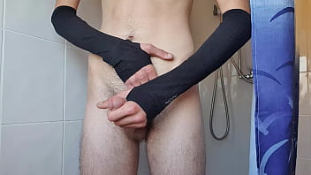 Preview 2 of Bokep Wonk Jowo - Solo teen male masturbation. Amature twink cum shot in the bath