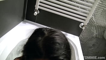 Preview 2 of Tessa Lena Johnny Full Videos - Bathroom sex - hot Latina teen,  Jimena Lago sucks and fucks in a bathtub