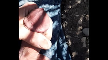 Preview 2 of Sucking Clutoris - Denpenn masturbating outdoor