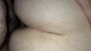 Preview 1 of Granny Milf Sleeping - cumming on chubby wife&#039_s ass