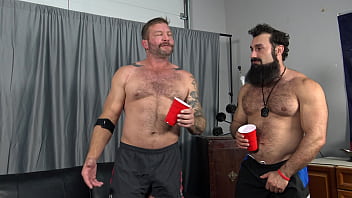 Preview 1 of Aika Zero - Handsome Hunk Colby Jansen Jerks Off Dick With Bearded Jax