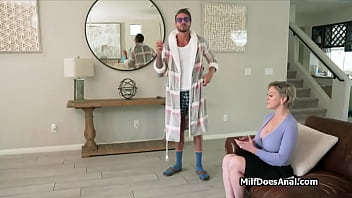 Preview 2 of Mudhar Son - Busty MILF from HOA seduced by studs cock