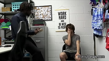 Preview 2 of I Fuck Blind Sister - Thief big black cocked bareback style at the office