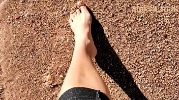 Preview 1 of Ssbbw Humiliation - day off feet feet on the beach naked