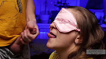 Preview 3 of Genral Bus Sex - Friend suggested a GAME of TASTE,  I put on a blindfold and he ... me _-(  XSanyAny