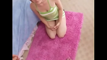 Preview 3 of Scott Frost - FAITH DANIELS First Timer Amateur Cute 19 YO Teen with Braces Huge Cock Deepthroat Face Fuck POV Blowjob and Facial