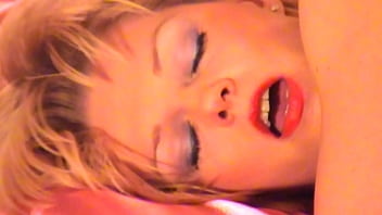 Preview 1 of Indian Girls Masage - Blonde plays big toy and huge load facial