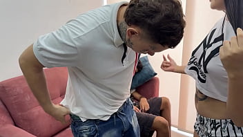 Preview 3 of Girl Sex Grand Father - El mejor amigo del cachon de mi marido me folla mientras este descansa.