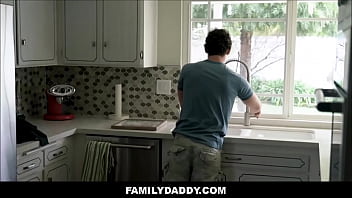 Preview 1 of Xvido And I Am - Skinny Boy Twink Step Son Fucked By And Black Baseball Coach - Justin Stone,  Ethan Thomson,  Greg McKeon