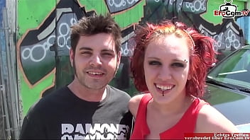 Preview 1 of Arab Lesbian Seduce - Skinny red haired punk girl with small tits fucked
