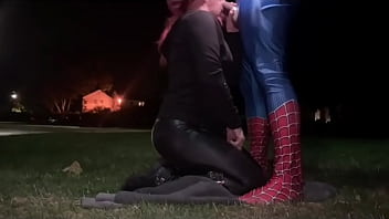 Preview 3 of Russian Grandpa - Spidey at the park gettin worked out