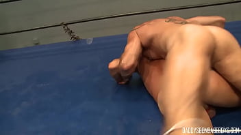 Preview 3 of Teen Crys Bbc Compilation - Stud ties up his wrestling partner and sucks his cock
