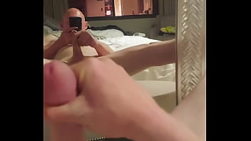 Preview 4 of Male Film - Jerking off in mirror