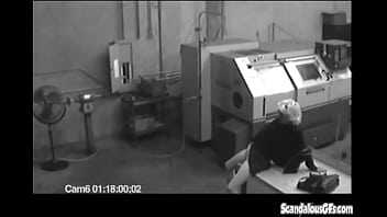 Preview 1 of Sister Sleep Dream - MILF blonde masturbates at work then jerks cock