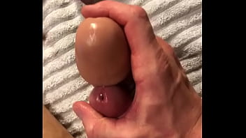 Preview 3 of Redwap Jordy - Cum dripping cock frotting with dildo as I ride dildo