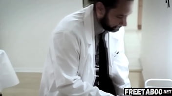 Preview 3 of Sex Kajai - Nerdy Teen In Glasses Adria Rae Tricked By Creepy Doctor - Full Movie On FreeTaboo.Net
