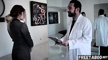 Preview 1 of Sex Kajai - Nerdy Teen In Glasses Adria Rae Tricked By Creepy Doctor - Full Movie On FreeTaboo.Net
