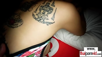 Preview 4 of Pakistani Mota Mota 3x - Inked amateur Thai massage teen Bee showing her unique skills