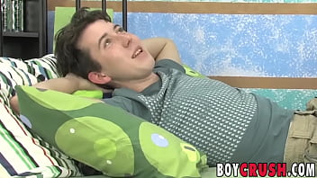 Preview 2 of School Sex Neu - Twink Michael Stone anal plays while jerking off dick solo