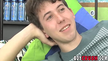 Preview 1 of School Sex Neu - Twink Michael Stone anal plays while jerking off dick solo