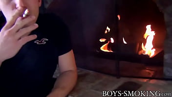 Preview 1 of Xvideo Cmo - Athletic amateur Austin Ried smokes cigars and masturbates