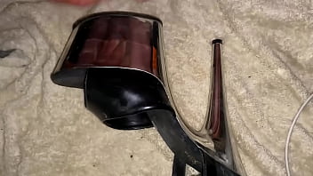 Preview 1 of Momteach Com New - cumshot on sexy pleaser platform heel