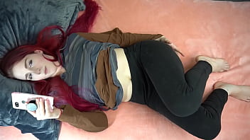 Preview 1 of Lili Pump - Watching Porn And Getting Myself Wet   Leg Shaking Orgasm