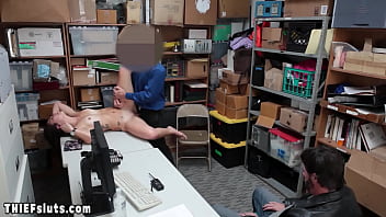 Preview 4 of Tu Be9 - Teen thief Geneva King fucked by a cop next to her