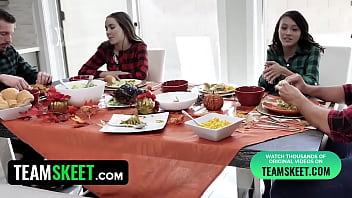 Preview 1 of In Secoolunivasiti Girl - TeamSkeet Selects - The Best Pornstars Serving Their Tight Pussies For Thanksgiving Compilation
