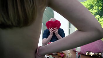 Preview 2 of Cute Teen 16 Pussy - Naughty teen gets fucked hardcore by old grandpa