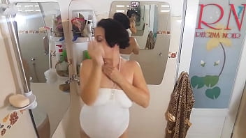Preview 3 of Xxx Bf Saniliyan - A lovely lady shaves her armpits in the shower room,  lathers her body with shower gel. cam 1-3