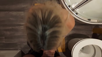 Preview 3 of Mom And Sun Prono Japan - Rebound Sex in the Toilet at a Party. Sad Girl Attempts to make her Boyfriend Jealous.