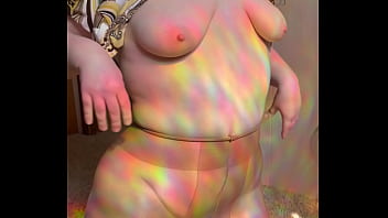 Preview 4 of Saxcy Bf Full School - Joan Day wears see through tights and flaunts curvy body