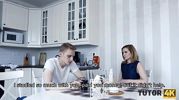 Preview 2 of Pull Sex Video - TUTOR4K. Help mature tutor drilled by angry student in the kitchen