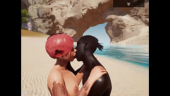 Preview 3 of Mom Dad Gay Son - Maya X Shorty  // StandingKiss - foreplay //