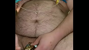 Preview 3 of Boy To Boy Sex Quetta - fag plays with caged dicklet